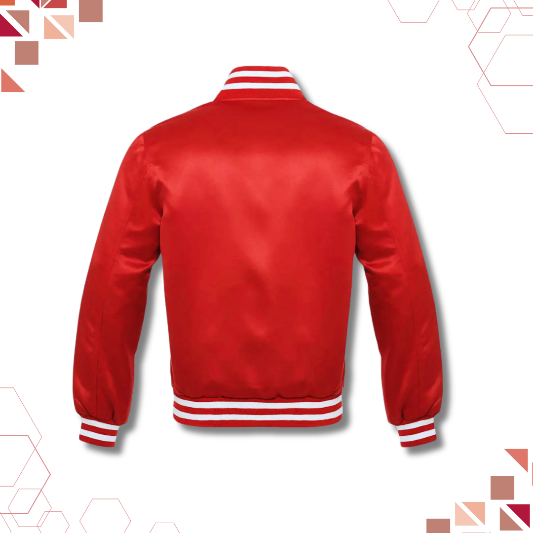 Red & White Satin Jacket